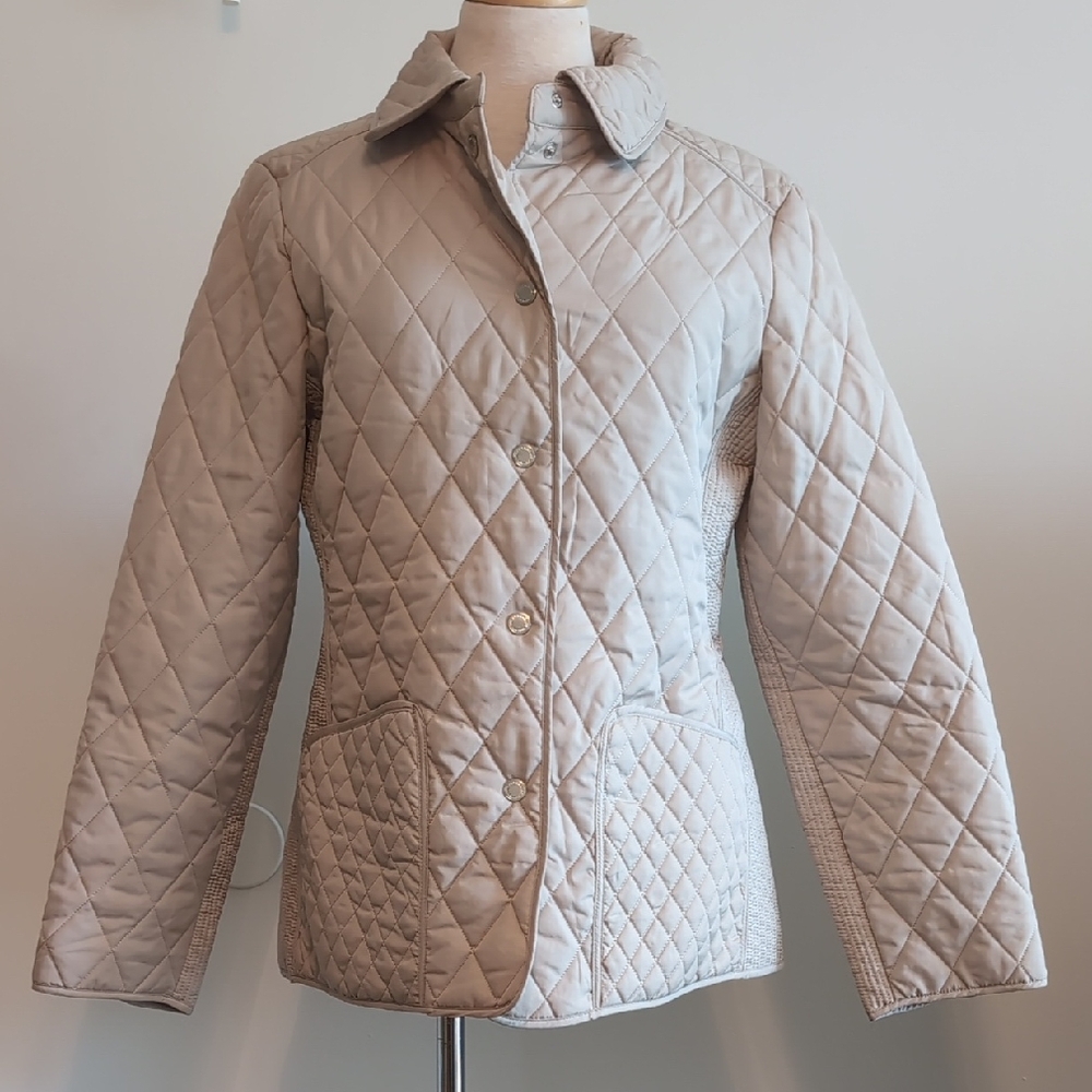 Hilary Radley Quilted Puffer Jacket - Cream